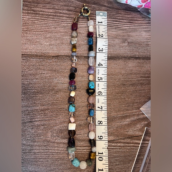 Handmade Gemstone Necklace - Handknotted with Precious & Semi-Precious Stones - Picture 4 of 4
